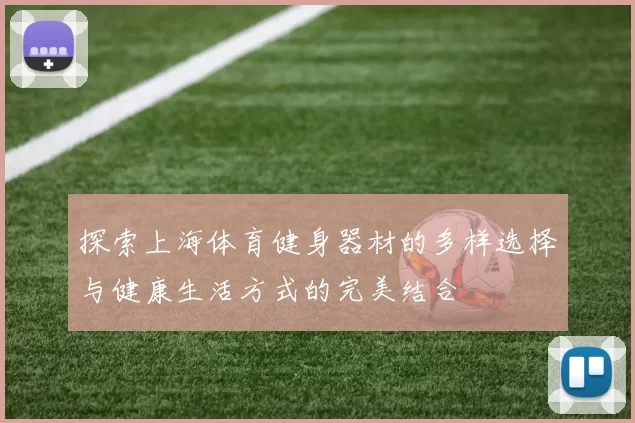 探索上海体育健身器材的多样选择与健康生活方式的完美结合
